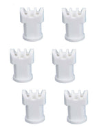 Pack of 6 - TeeJet AI Turbo TwinJet White Flat Spray Tip Rated 0.8 GPM @ 40 PSI