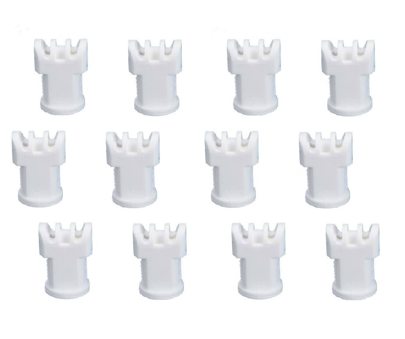 Pack of 12 - TeeJet AI Turbo TwinJet White Flat Spray Tip Rated 0.8 GPM @ 40 PSI