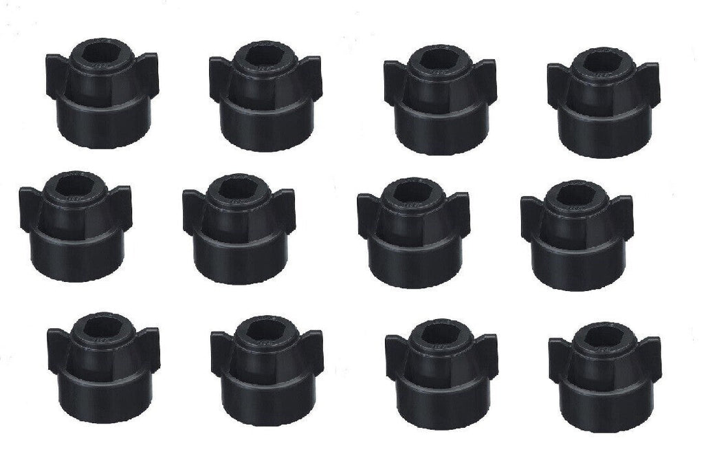 Pack of 12 - Quick TeeJet Black Nylon Cap For TJ60, AI, SJ3, DGTJ & More