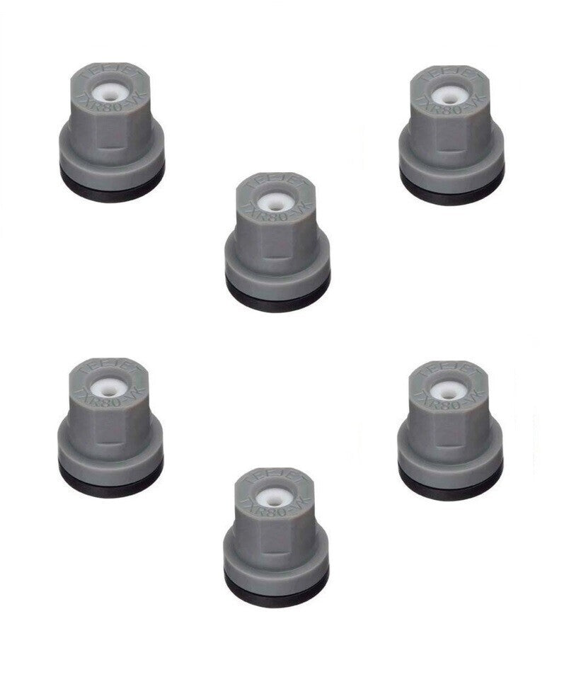 Pack of 6 - TeeJet TXR ConeJet Hollow Cone Nozzle Spray Tips 0.30 GPM @ 40 PSI
