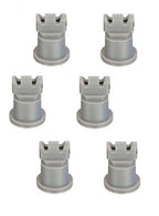 Pack of 6 - TeeJet AI Turbo TwinJet Gray Flat Spray Tip Rated 0.6 GPM @ 40 PSI