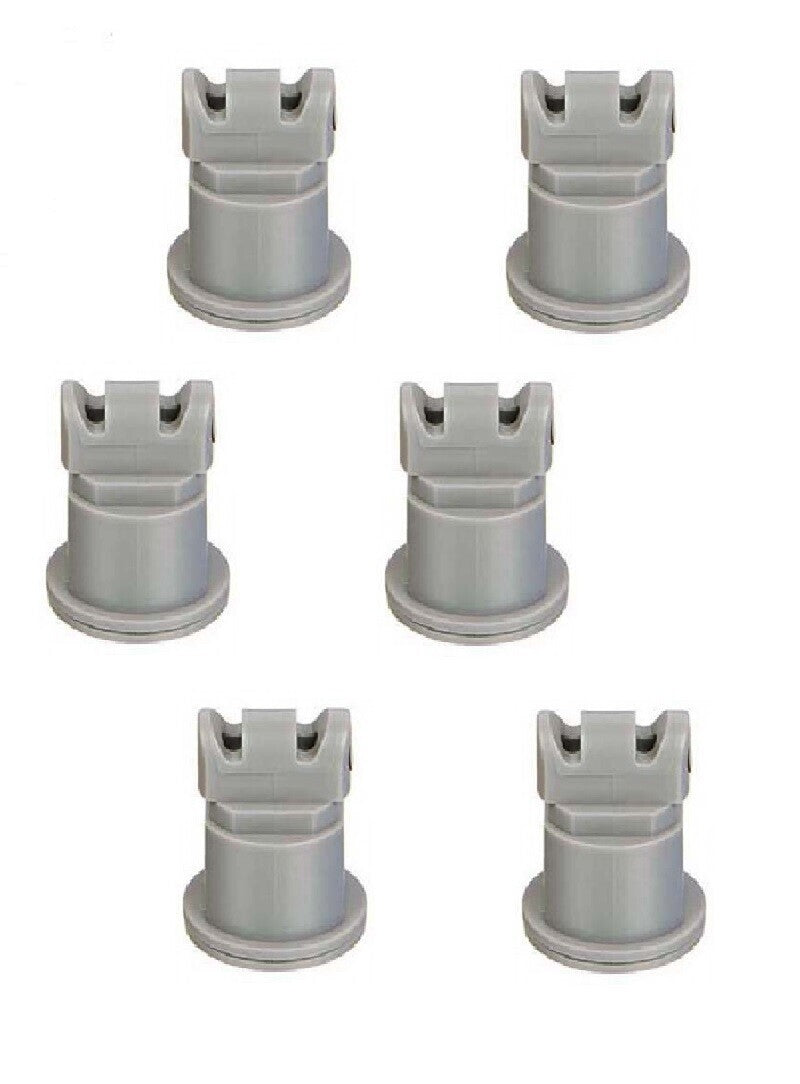 Pack of 6 - TeeJet AI Turbo TwinJet Gray Flat Spray Tip Rated 0.6 GPM @ 40 PSI