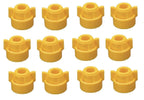 Pack of 12 - Quick TeeJet Yellow Nylon Cap For TJ60, AI, SJ3 & More Style Tips