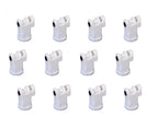 Pack of 12 - TeeJet Induction Flat Spray Tips White 110° Polymer Visiflo