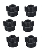 Pack of 6 - Quick TeeJet Black Nylon Cap For TJ60, AI, SJ3, DGTJ & More