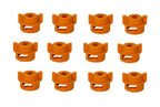 Pack of 12 - Quick TeeJet Orange Nylon Cap For Flat, TP Standard & XR Style Tips