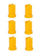 Pack of 6 - Greenleaf Low Pressure Air Mix Venturi Yellow Spray Tip Nozzle 110°