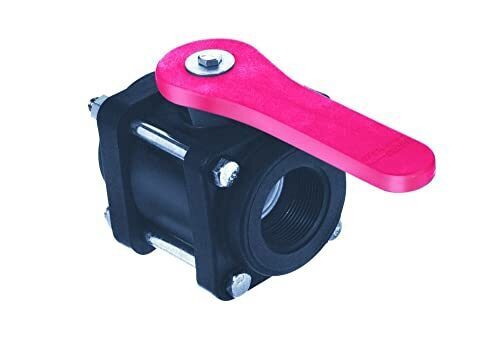 1-1/2" Bee Valve Polypropylene Full Port Ball Valve 100 PSI Ball Opening