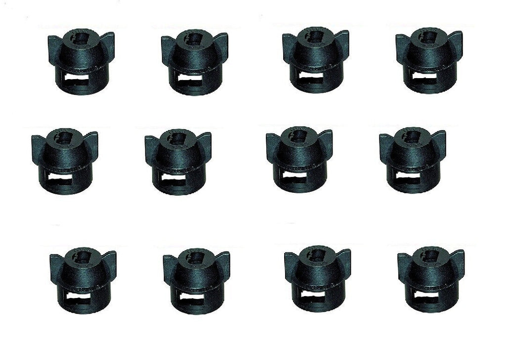 Pack of 12 -  Quick TeeJet Black Nylon Cap For Flat, TP & XR Style Spray Tips