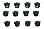 Pack of 12 -  Quick TeeJet Black Nylon Cap For Flat, TP & XR Style Spray Tips