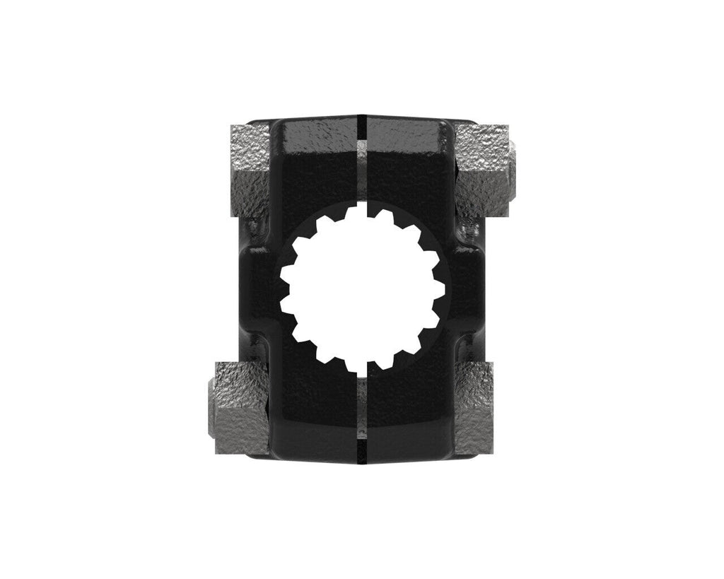 Weasler 1" Bore x 15 Spline Clamp Lawn & Garden Yoke w/ Bolt Holes & Set Screw