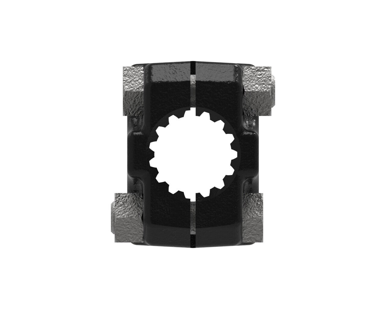 Weasler 1" Bore x 15 Spline Clamp Lawn & Garden Yoke w/ Bolt Holes & Set Screw