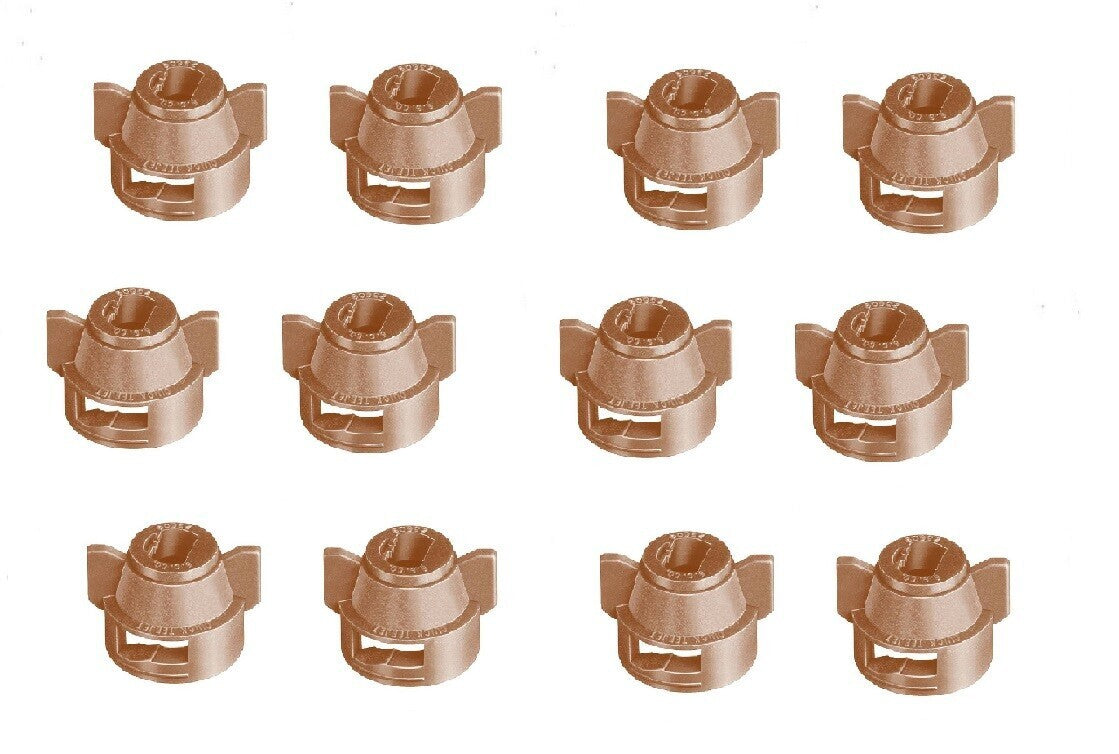 Pack of 12 - Quick TeeJet Brown Nylon Cap For Flat, TP Standard & XR Style Tips