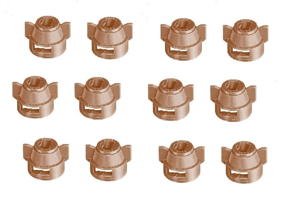 Pack of 12 - Quick TeeJet Brown Nylon Cap For Flat, TP Standard & XR Style Tips