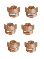 Pack of 6 - Quick TeeJet Brown Nylon Cap For Flat, TP Standard & XR Style Tips
