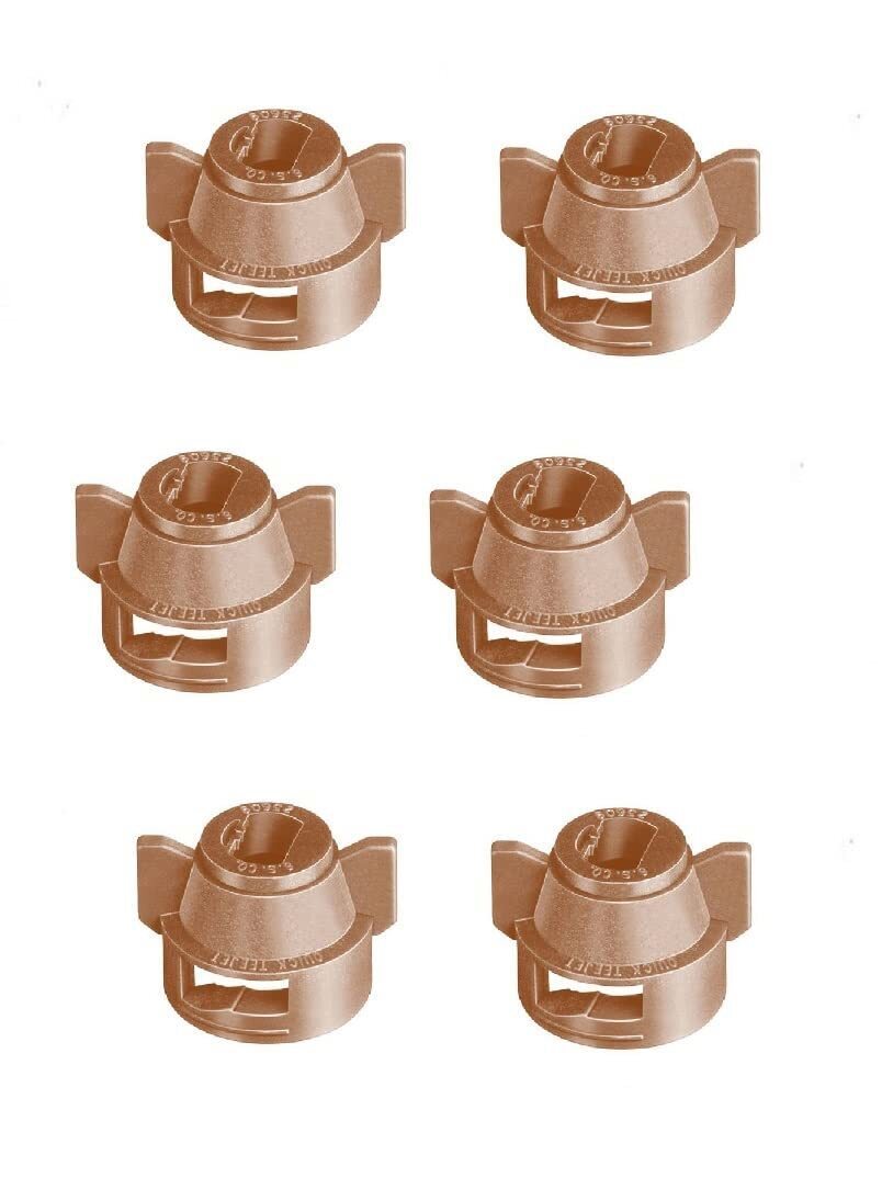 Pack of 6 - Quick TeeJet Brown Nylon Cap For Flat, TP Standard & XR Style Tips