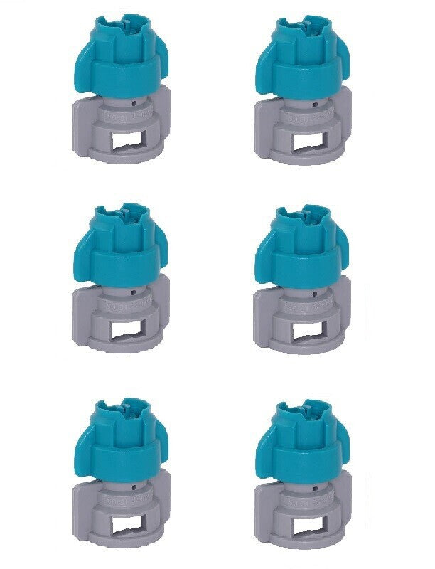Pack of 6 - Greenleaf Medium Pressure TurboDrop XL Teal/Gray Spray Nozzle 110°