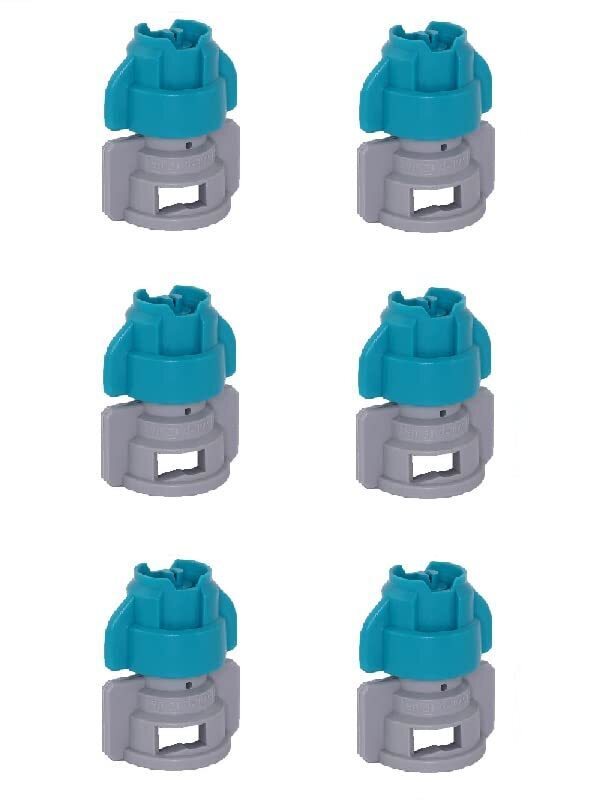 Pack of 6 - Greenleaf Medium Pressure TurboDrop XL Teal/Gray Spray Nozzle 110°