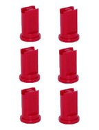 Pack of 6 - Greenleaf Low Pressure Air Mix Venturi Red Spray Tip Nozzle 110°