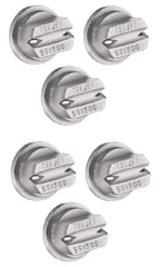 Pack of 6 - TeeJet SS Double Outlet Spray Tip 150° Rated 0.60 GPM @ 40 PSI