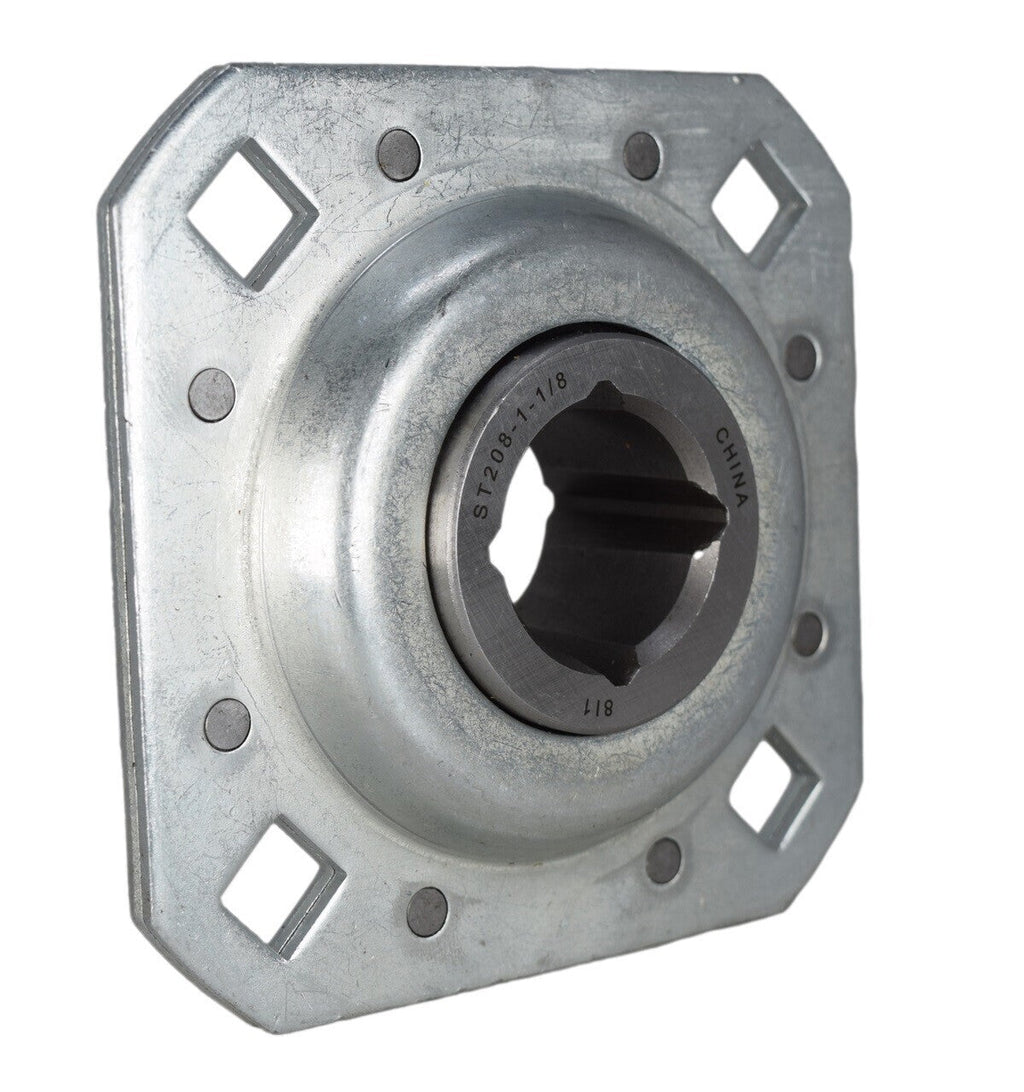 8 of Disc Harrow Bearing 1-1/8" Square Bore w/ 4 - 1/2" Bolt Holes & 4-3/4" OAL