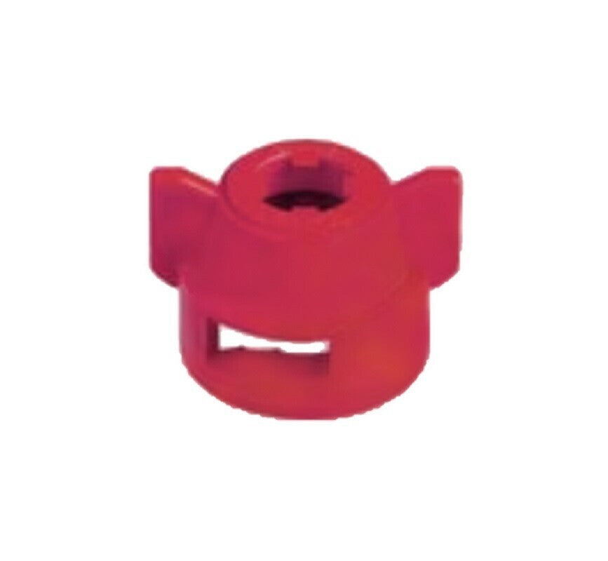 Quick TeeJet Red Nylon Cap For Flat Fan Spray Tips w/ 2 Spray Patterns
