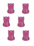 Pack of 6 - TeeJet AI Turbo TwinJet Purple Flat Spray Tip Rated 0.25 GPM @ 40PSI
