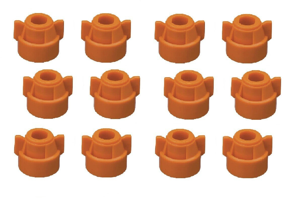 Pack of 12 - Quick TeeJet Orange Nylon Cap For TJ60, AI, SJ3 & More Style Tips