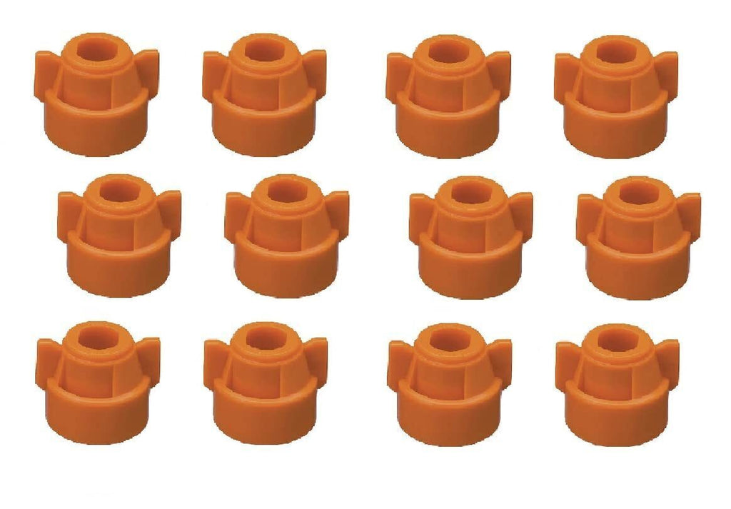 Pack of 12 - Quick TeeJet Orange Nylon Cap For TJ60, AI, SJ3 & More Style Tips