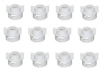 Pack of 12 - Quick TeeJet White Nylon Cap For Flat, TP Standard & XR Style Tips
