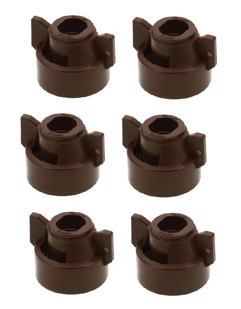 Pack of 6 - Quick TeeJet Brown Nylon Cap For TJ60, AI, SJ3 & More Style Tips