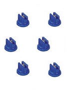 Pack of 6 - TeeJet Flat Spray Tips Blue 110° Polymer w/ SS Insert Visiflo