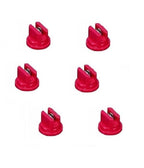 Pack of 6 - TeeJet Flat Spray Tips Red 110° Polymer w/ SS Insert Visiflo