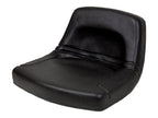Replacement For Seat Low-Back Steel Pan Style 18" Wide x 10-1/2" Tall - Black