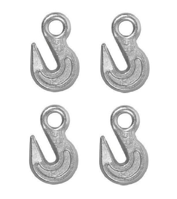 Pack of 4 - 3/8" Chain Grab Hook Grade 30 w/ 2,650 LB Load Limit 07209