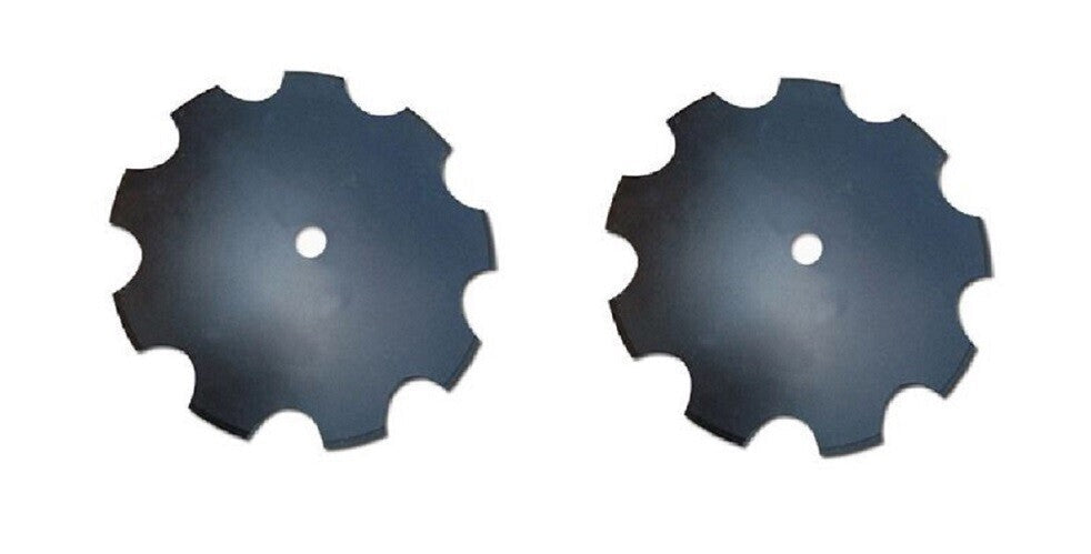 2 of 22" Notched Disc Harrow Blade 1-1/2" Round 6 Gauge 5 MM Thick N226112R