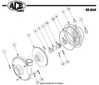 Ace Gas Driven Centrifugal Pump 2" NPT Suction x 1.50" NPT Discharge Less Engine