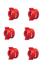 Pack of 6 - Quick TeeJet Red Nylon Cap For TK-V & TF-V Style Spray Tip