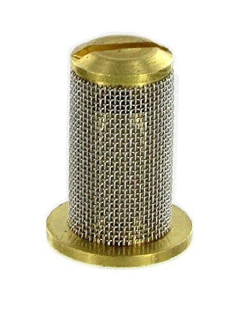 Teejet Brass Check Valve Tip Strainer w/ SS 100 Mesh Screen Opens @ 10 PSI