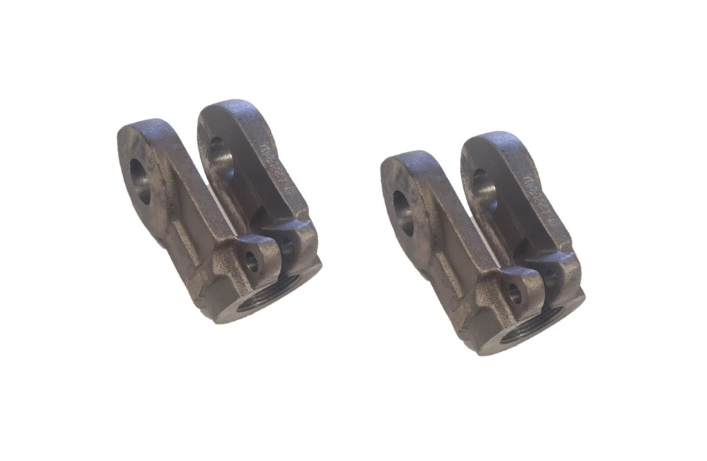 2 of Hydraulic Cylinder Clevis Rod Yoke End 1-1/4" Threaded Rod x 1.25" Pin Hole