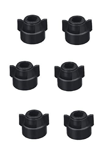 Pack of 6 - Quick TeeJet Black Nylon Cap For TK-V & TF-V Style Spray Tips