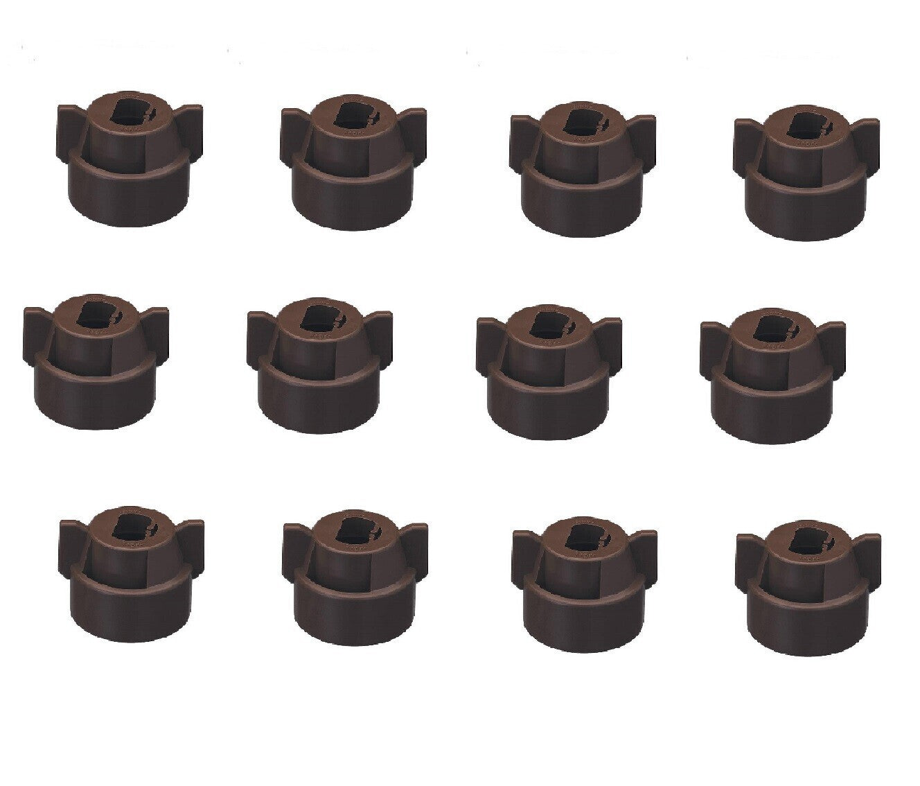 Pack of 12 - Quick TeeJet Brown Nylon Cap For TP, XR, DG, OC, Turbo & AIXR Tips