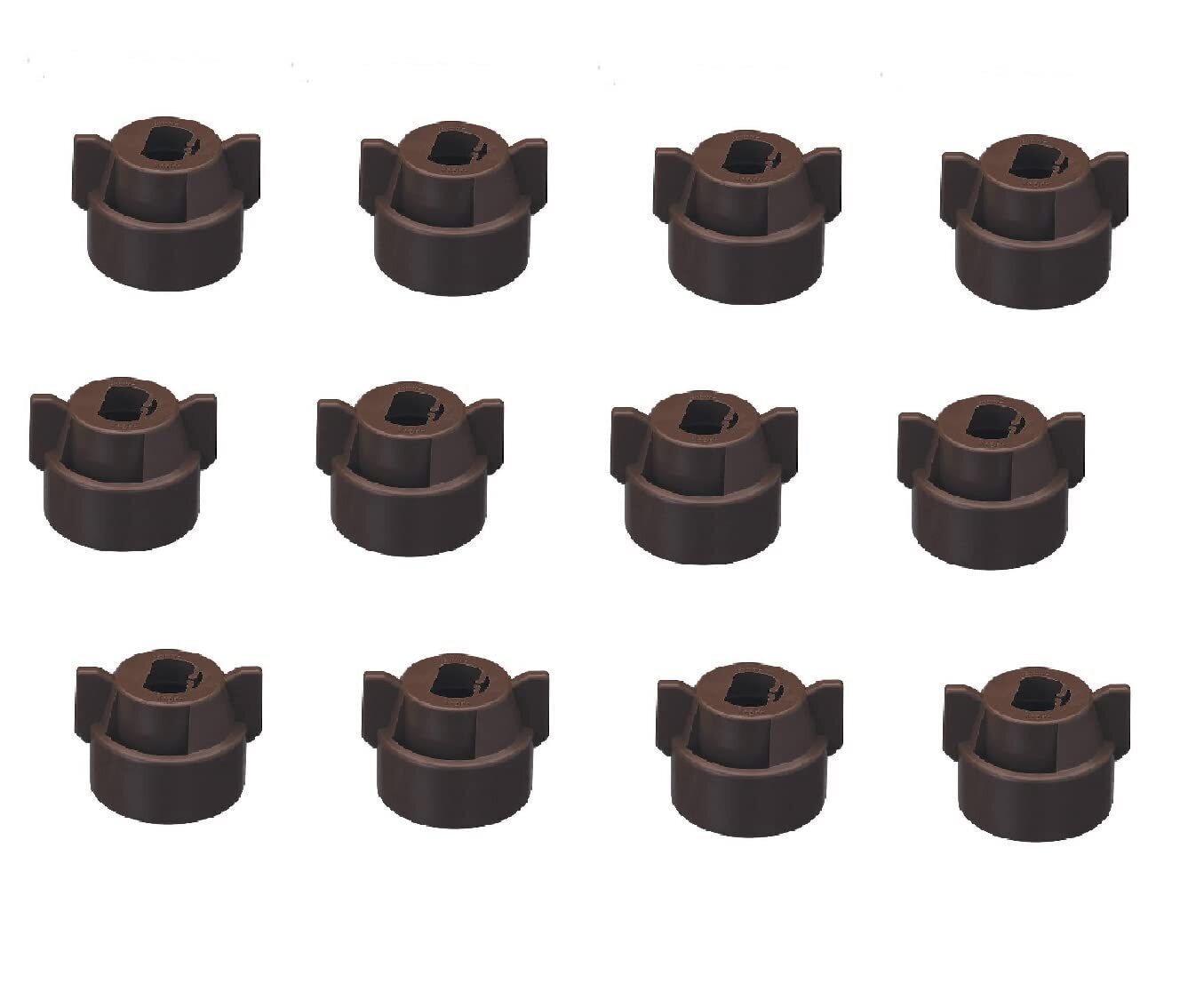 Pack of 12 - Quick TeeJet Brown Nylon Cap For TP, XR, DG, OC, Turbo & AIXR Tips