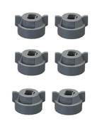 Pack of 6 - Quick TeeJet Gray Nylon Cap For TP, XR, DG, OC, Turbo & AIXR Tips