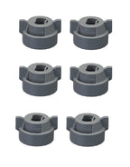 Pack of 6 - Quick TeeJet Gray Nylon Cap For TP, XR, DG, OC, Turbo & AIXR Tips