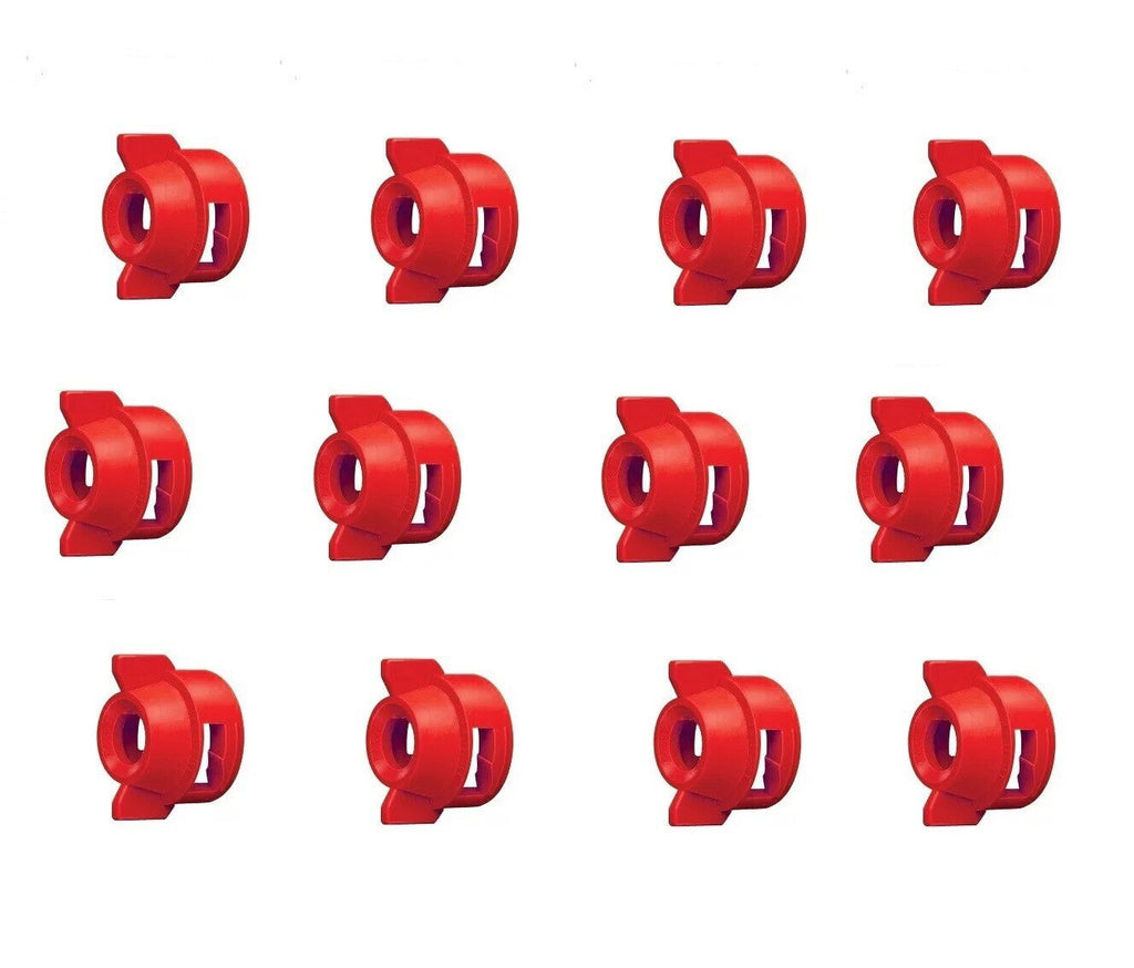Pack of 12 - Quick TeeJet Red Nylon Cap For TK-V & TF-V Style Spray Tip