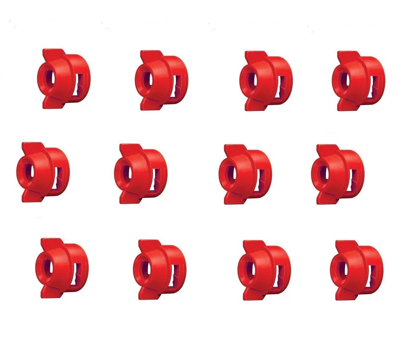 Pack of 12 - Quick TeeJet Red Nylon Cap For TK-V & TF-V Style Spray Tip