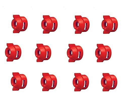 Pack of 12 - Quick TeeJet Red Nylon Cap For TK-V & TF-V Style Spray Tip