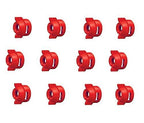 Pack of 12 - Quick TeeJet Red Nylon Cap For TK-V & TF-V Style Spray Tip
