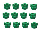 Pack of 12 - Quick TeeJet Green Nylon Cap For TP, XR, DG, OC, Turbo & AIXR Tips